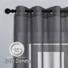 PONY DANCE Curtains for Living Room, Grey Transparent Curtains, Set