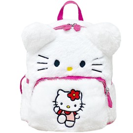 Kawaii Plush Toddler Backpack for Girl Cute Mini Furry Backpack Cartoon Small Backpack Kids Anime Pink Simple Modern Bag Backpack Kindergarten Real Littles Backpack for Boy Preschool Kid Backpack Gift