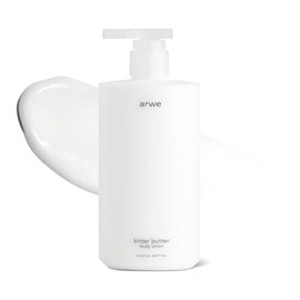 arwe Bitter Butter Ceramide Body Lotion, 13.5 fl oz (400 ml), Naturally Derived, Body Cream, 24 Hours Moisturizing, Sensitive Skin Soothing Care, Perfume Scent, Large Capacity Milk Lotion