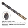 sourcing map 2pcs Jobber Drill Bits 12.5mm (0.492") Black Nitride