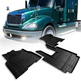 High Soar Truck Floor Mat Seat Floor Liners Compatible with Freightliner Columbia 1999-2020,Century Class 1997-2010, Coronado 2002-2020