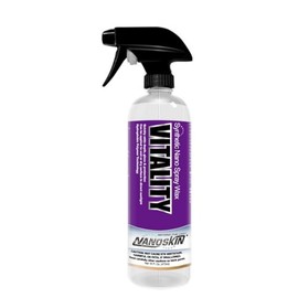 Nanoskin VITALITY Nano Spray Wax with Carnauba 16 Oz. - Instant Mist on Wipe Off Deep Shine and Durable Protection | Use After Car Wash, Clay Bar, Car Polisher | Cars, Trucks, Motorcycles, Hot Rods