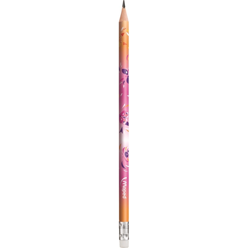 Maped - 1 Graphite Mini Cute Eraser Pencil - Ergonomic