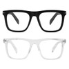 Gleyemor Blue Light Glasses for Men Women Trendy Square Frame