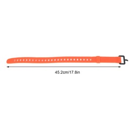 Rubber Tension Straps, 17.8 Inch Tension Straps with Buckle Quick Unbundling Industrial Straps for Skis, Bikes, Cargo, Marine, Sports(Orange)
