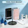 Upgraded S-Shape Hand Towel Stand for Bathroom - 14" Lightweight