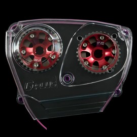 G-PLUS Clear Cam Gear Timing Belt Cover Pulley Compatible with Nissan Skyline R32 R33 GTS RB25DET