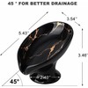 Ceramic Soap Dish Holder, Self-Draining Soap Holder, Leaf Shaped Easy