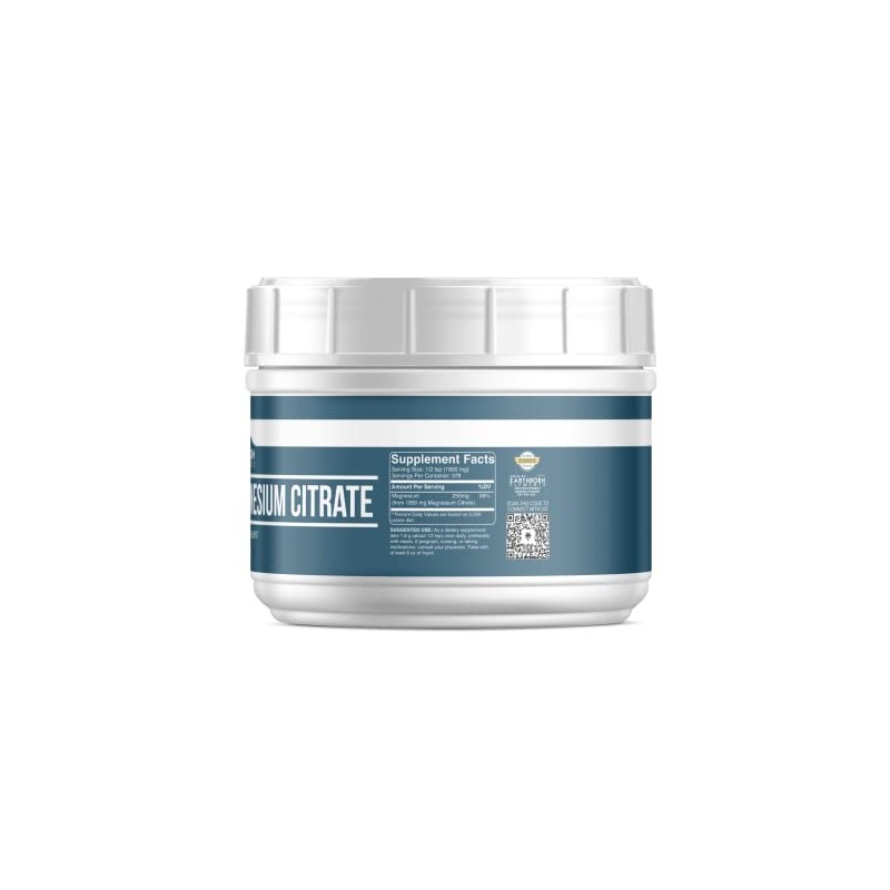 Earthborn Elements Magnesium Citrate (1.5 lb), Oral Supplement, No Additives