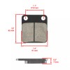 Caltric Brake Pads for Yamaha Blaster 200 YFS200 2003-2006 Front