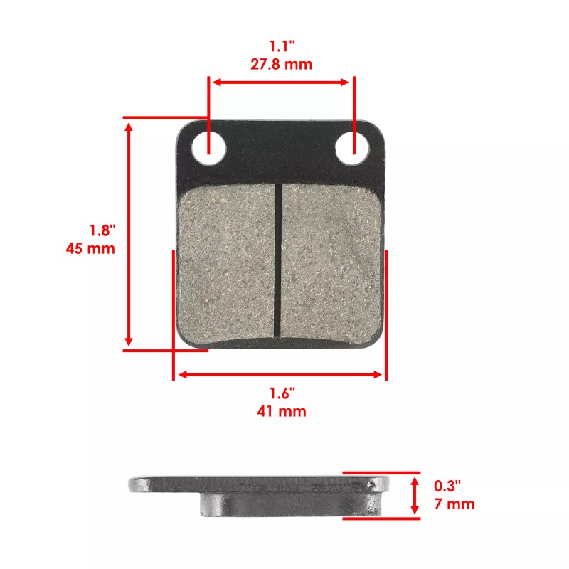 Caltric Brake Pads for Yamaha Blaster 200 YFS200 2003-2006 Front
