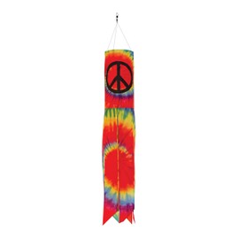 In the Breeze Peace Sign 30 inch Windsock - Printed Hanging Decoration