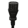 PeakTech Power Cable - IEC Cable with Protective Contact Angled