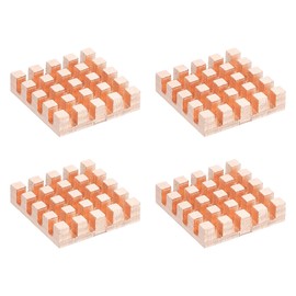 PATIKIL Copper Heatsink 17x17x4mm, 4 Pcs Heat Sink Cooler Radiator for Raspberry Pi Chip CPU Power Transistor FET IC Power Amplifier
