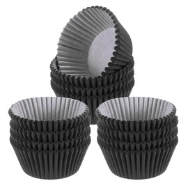 sourcing map 300 Count Cupcake Liners Black Cupcake Cups Standard Size Muffins Liners Papers Baking Cups Wrappers Greaseproof for Party Wedding Birthday