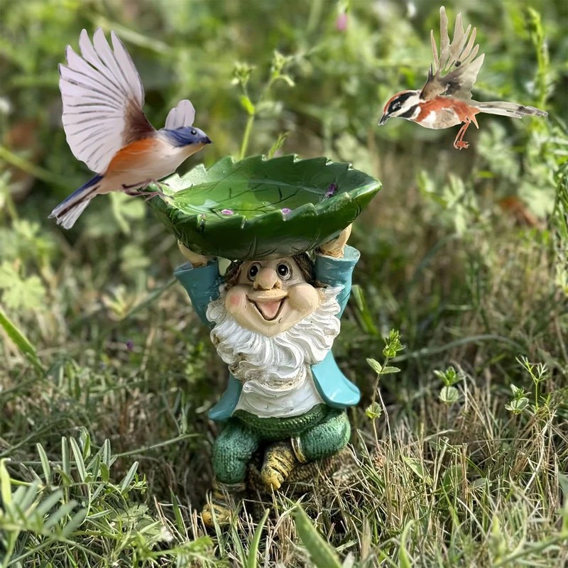 Outdoor Bird Feeder,Bird Baths for Outdoors | Resin Birdbaths Waterer