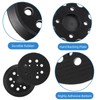 5 Inch 8 Hole Backing Pad,2 Pcs Black Orbital Sander