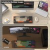 MAMBASNAKE M87 TKL– Dual-Mode-Wireless-Gaming-Tastatur, Bluetooth/2,4 GHz, PBT-Kugeltastenkappe, 4000-mAh-Akku, gemischte Regenbogen-Hintergrundbeleuchtungstastatur