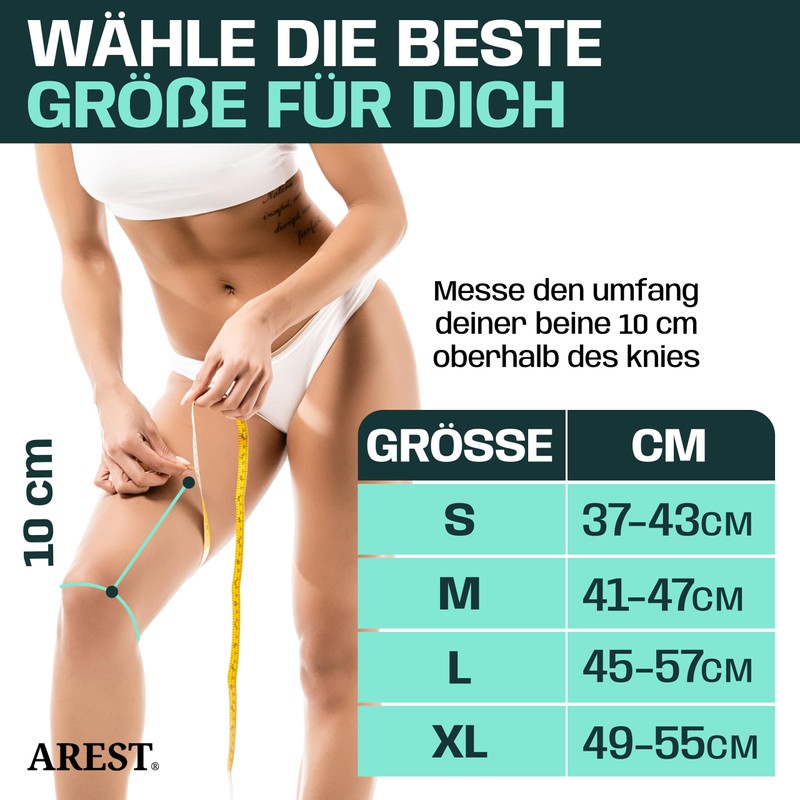 AREST Knee Support with Compression Band for Men and Women