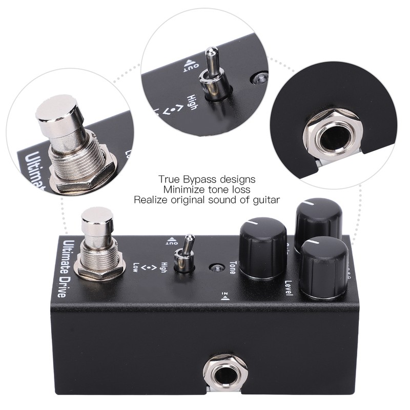 Ultimate Drive Electric Guitar Effect Pedal Mini Single True Bypass