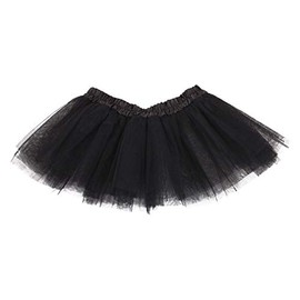 TH-MP Tulle Skirt Tutu Men's Ballet Skirt Men's Costume (Black)
