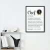 PURESIZE Chef Gift Funny DIN A4 Picture with Frame (Black),