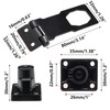 Kyuionty 4 Pcs Keyed Hasp Locks 3 Inch Twist Knob