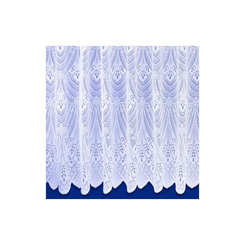 Maple Textiles White Net Curtain in Luxury Cotton Look sold