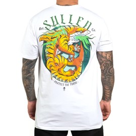 Sullen Men's Tiger Belly Shark Capsule Tattoo Lifestyle Graphic Premium Short Sleeve Tee