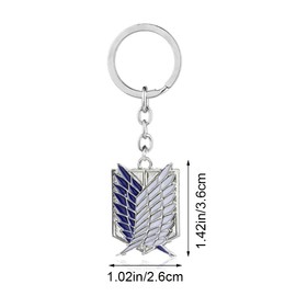 Jcassan Wings shape Keychain Fashion Keyring Key Chain for Women Men Backpack Key