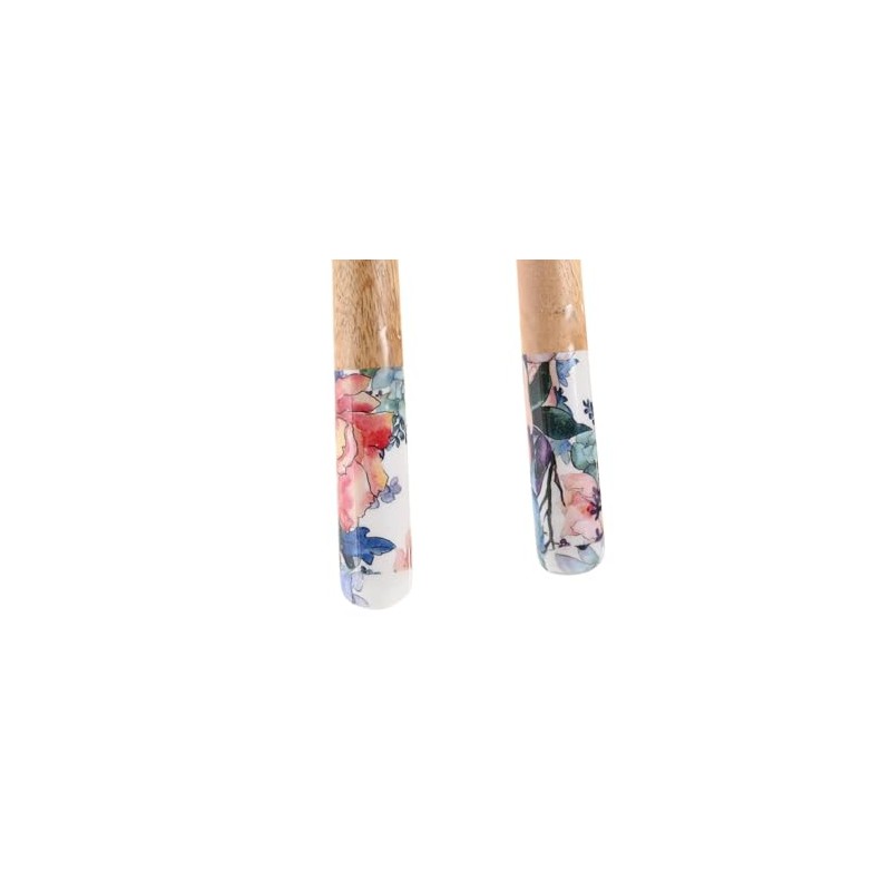 UTENSILIO SET 2 MANGO 7X2X28 FLORES ESMALTADO