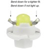 GLOFE 10Pcs T5 B8.4D 5050 Instrument led bulb Instrument Gauge