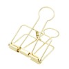 Extra Large Binder Clips 2 Inch, Big Paper Clamps Gold
