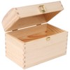 Creative Deco Wooden Storage Box Unpainted with Lid | 25