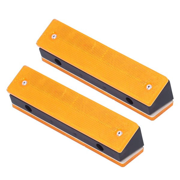 CHICIRIS Reflective Road Pavement Marker, Driveway Reflector, 2PCS Rectangle Reflective