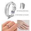 SILBERTALE 3er Ringe Wickelring Silber 925 Damenring 3 In 1