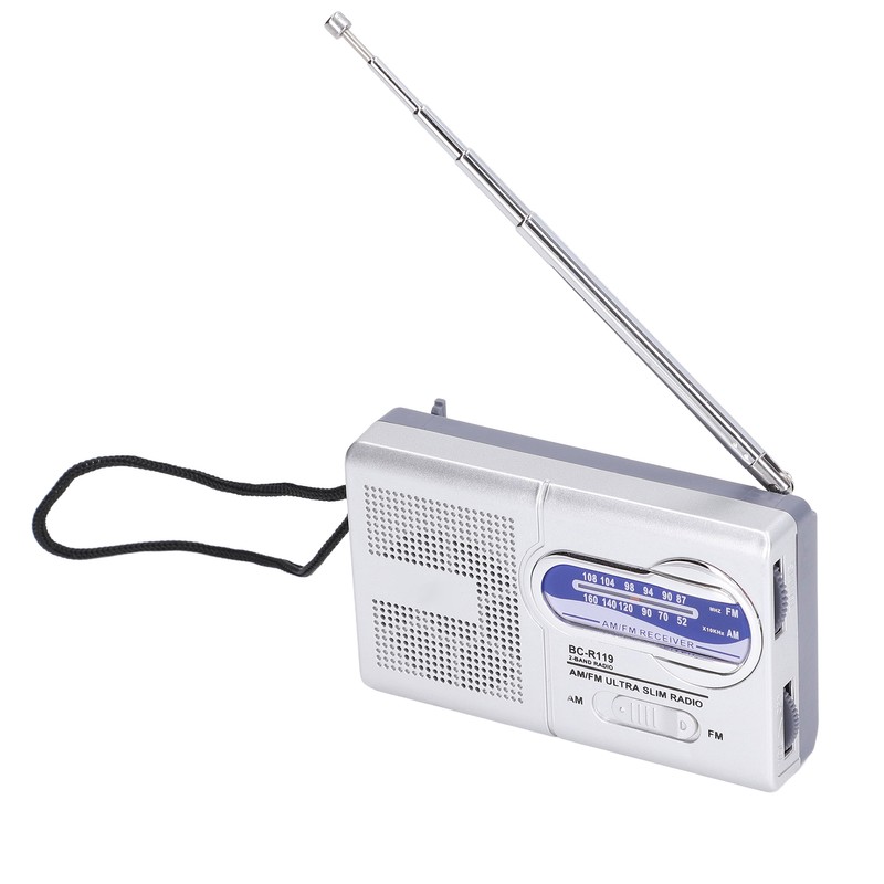 Mini AM FM Radio Manual Operation Easy Adjustment Memory Function