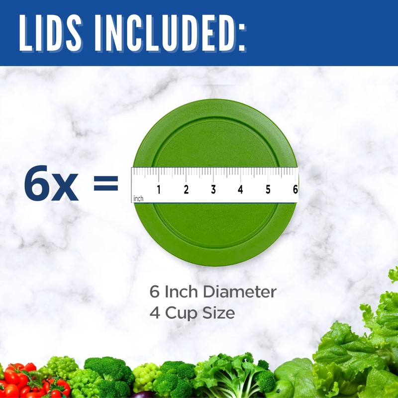 Replacement Lid for Pyrex 6" Storage Plastic Cover 4 Cup