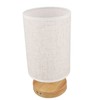 LED Bedside Lamp Touch Control Wood Nightstand Lamp Desk Cabinet