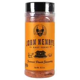 John Henry's Summer Peach Rub Seasoning Pork Salmon and Poultry 10.5 Oz Bottle