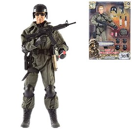 WORLD PEACEKEEPERS from Peterkin | 12" Parajumper Action Figure with Accessories | 1:6 Scale | Action Figures & Accessories | Ages 3+, Green
