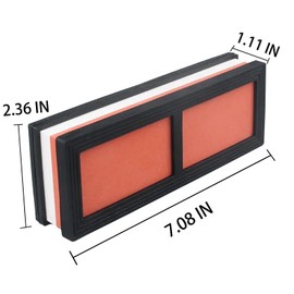 Knife Sharpening Stone, 2 Side Waterstone Set(Grit 600/1500、1000/6000) - Whetstone Knife Sharpener- NonSlip Bamboo Base and Angle Guide (SET-B)