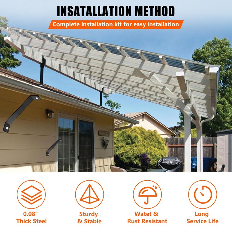 ITEVE.GD Roof Riser Bracket Kit,Adjustable Angle Roof Riser for 4