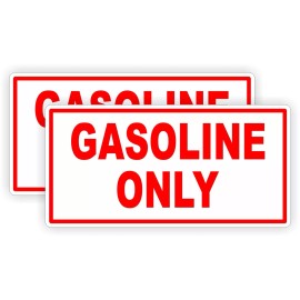 Unbranded/Generic 2 - GASOLINE ONLY Vinyl Decals Stickers \ Gas Can Labels Transfer Tank \ Fuel