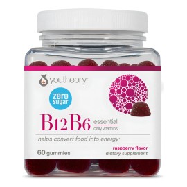 ⚡️🧠 Youtheory B12 y B6 Vitamina Vegana | 60 Gomitas 💖