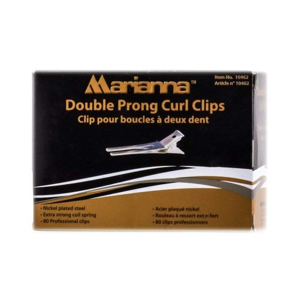 Marianna Superior Hair Curl Clips Double Prong 80-ct.