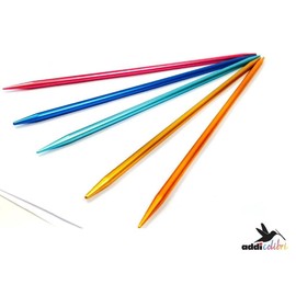 addi FlipStix Double Pointed Knitting Needles 20cm (8") - Set of 5 (204-7) (3.25mm)