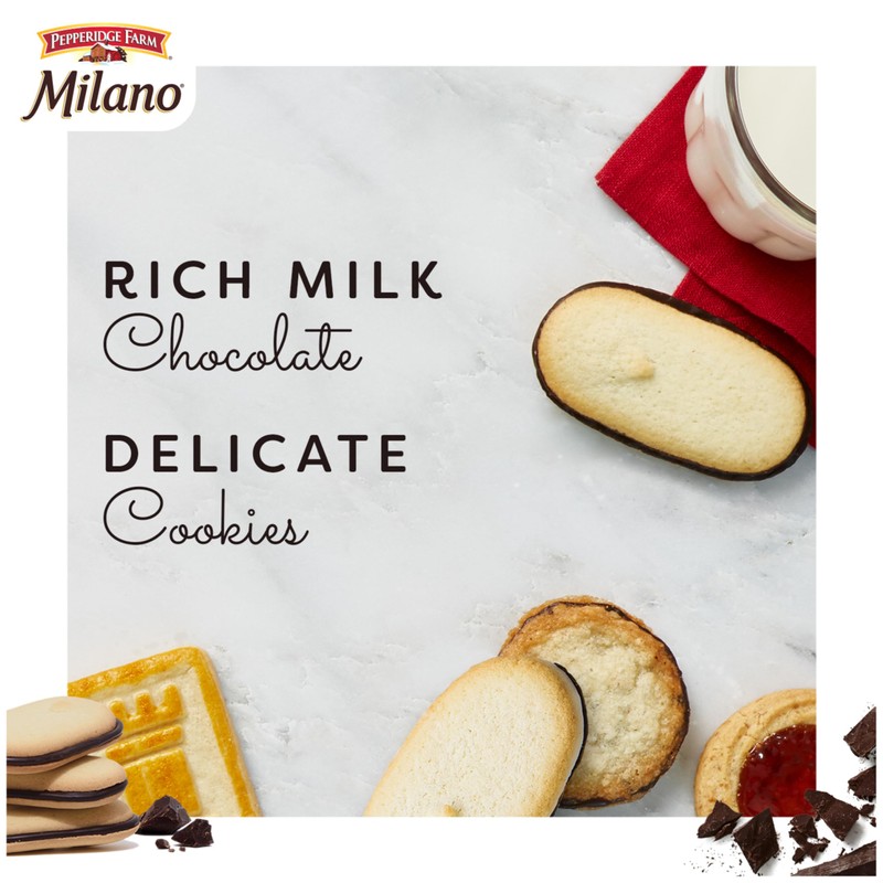 Pepperidge Farm Milano Milk Chocolate Cookies, 6 OZ Bag (15