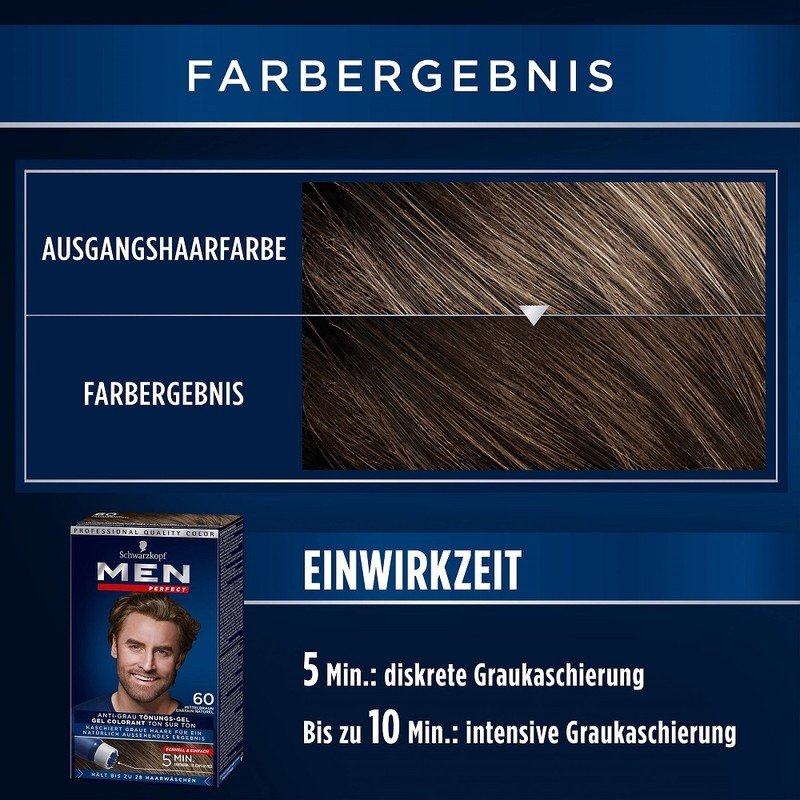 Schwarzkopf Men's Hair Dye 80ml x 3 / 슈바르츠코프 남자