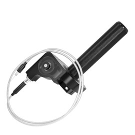 ZSDTRP Throttle Grip Motorcycle 22mm CNC Aluminum Quick Twister with Throttle Cable CRF50 70 110 IRBIS 125 250 Dirt Bike Motorcycle Accessories (Black)